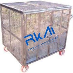 Stainless Steel Cage Trolley